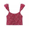 Printed suspender+printed skirt set for women